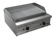 Grill pierre de lave - Gaz - 16 kW - 800mm - E7/BS2BB Saro - Grill pierre de lave professionnel CHR - matériel cuisine pro - Cuistéo