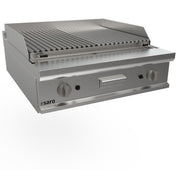Grill pierre de lave - Gaz - 22 kW - 800mm - LQ/BS2BB Saro - Grill pierre de lave professionnel CHR - matériel cuisine pro - Cuistéo