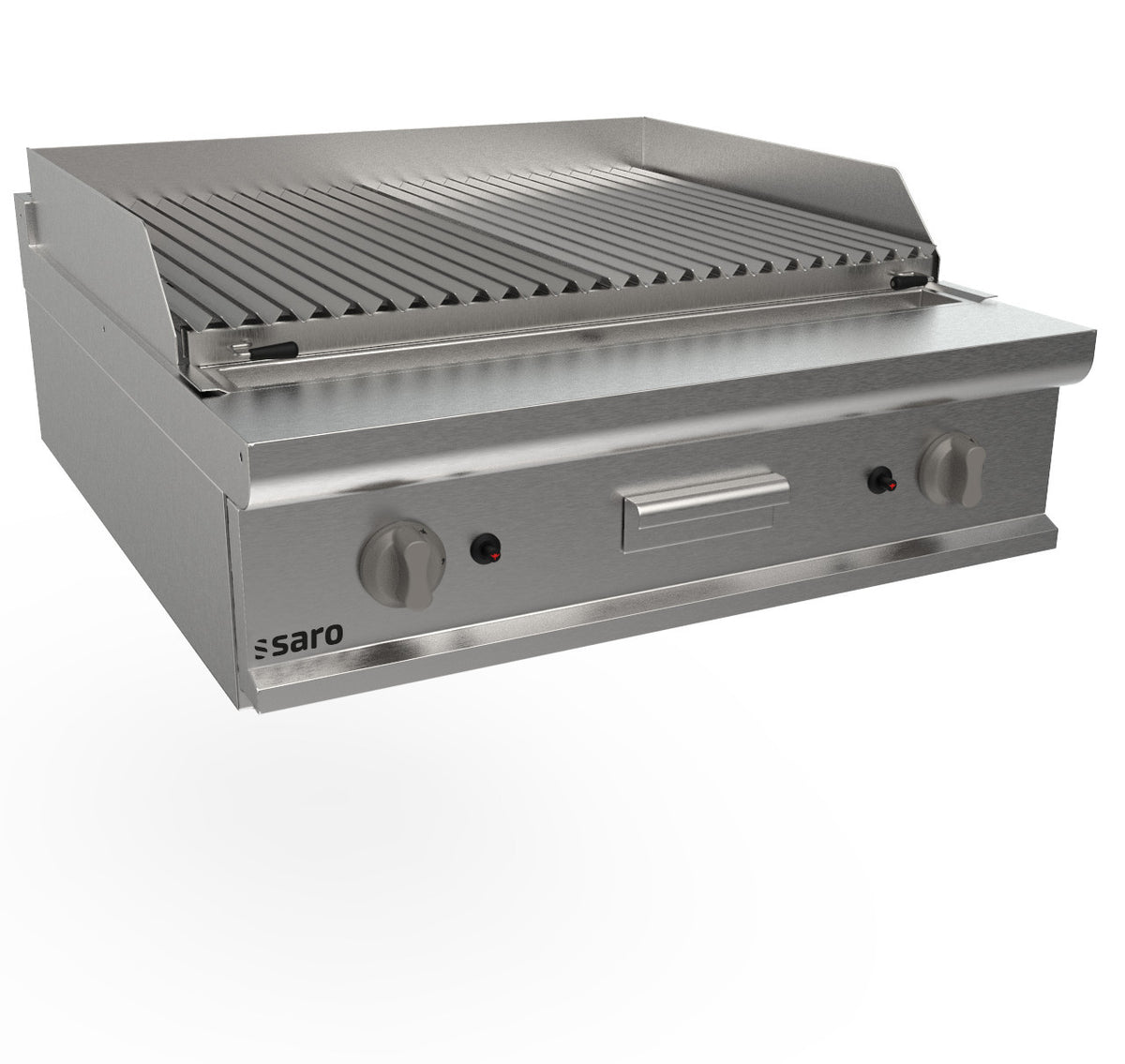Grill pierre de lave - Gaz - 22 kW - 800mm - LQ/BS2BB Saro - Grill pierre de lave professionnel CHR - matériel cuisine pro - Cuistéo