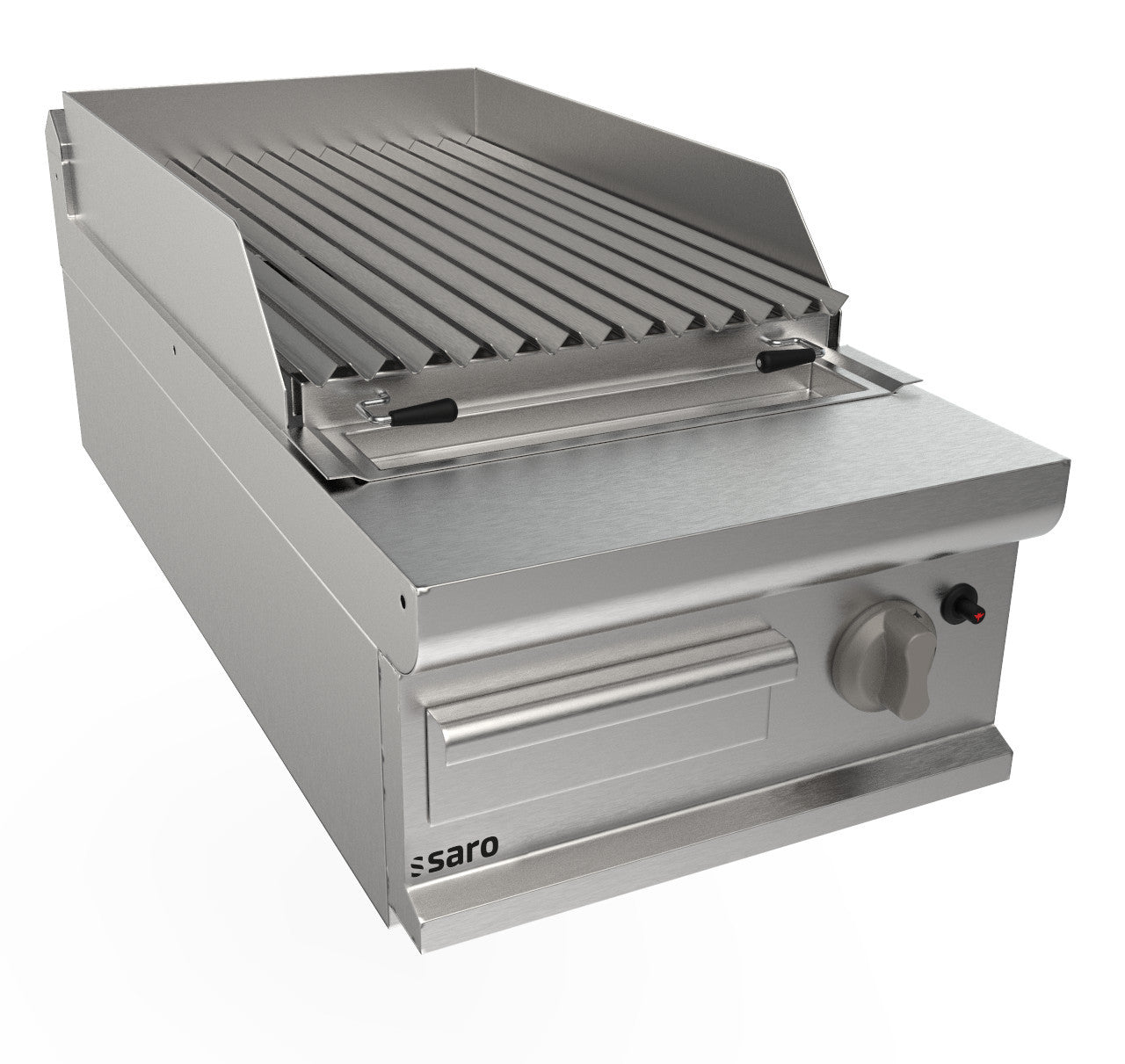 Grill pierre de lave - Gaz - 11 kW - 400mm - LQ/BS1BB Saro - Grill pierre de lave professionnel CHR - matériel cuisine pro - Cuistéo