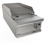 Grill pierre de lave - Gaz - 11 kW - 400mm - LQ/BS1BB Saro - Grill pierre de lave professionnel CHR - matériel cuisine pro - Cuistéo