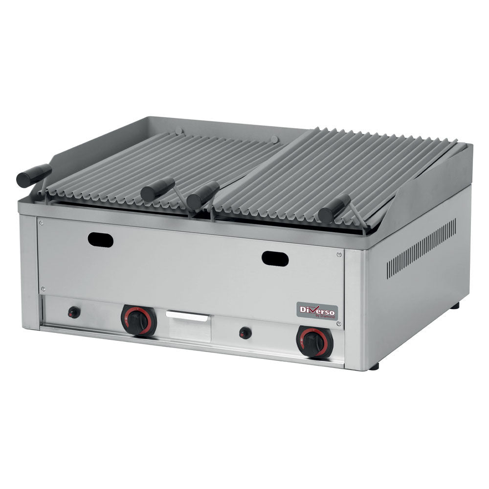 Grill pierre de lave 1 module 8 kw - Diverso