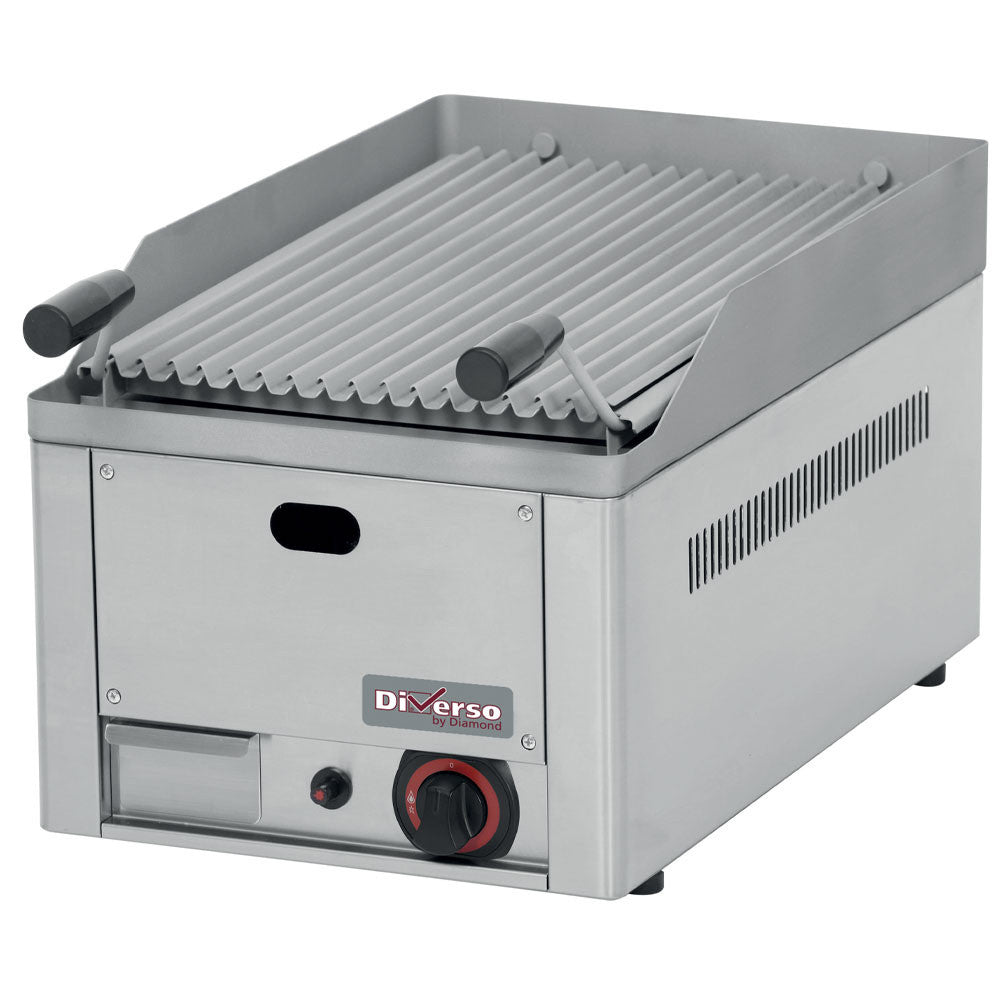 Grill pierre de lave 1/2 module 4kw - Diverso