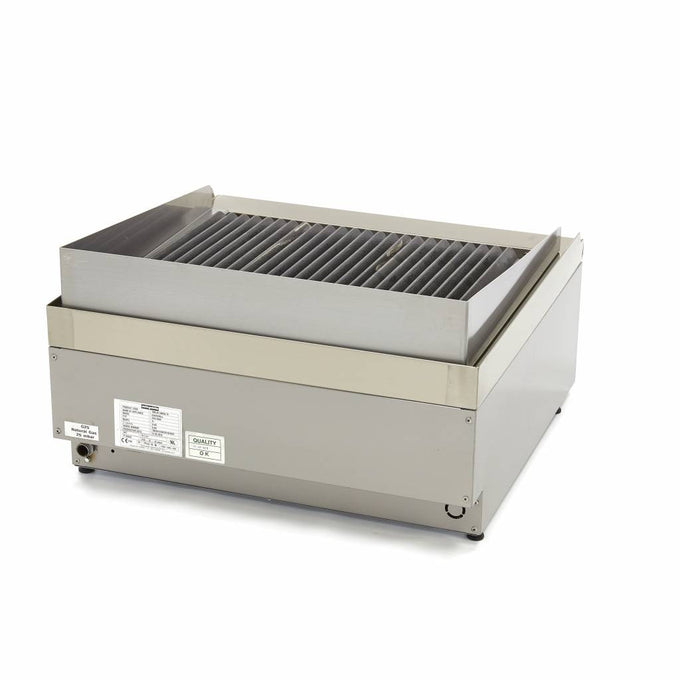 Grill professionnel - Double unité - 60 cm de profondeur - Gaz 9.0 kW Maxima - vue 4 - Grill pierre de lave pro CHR - Cuistéo