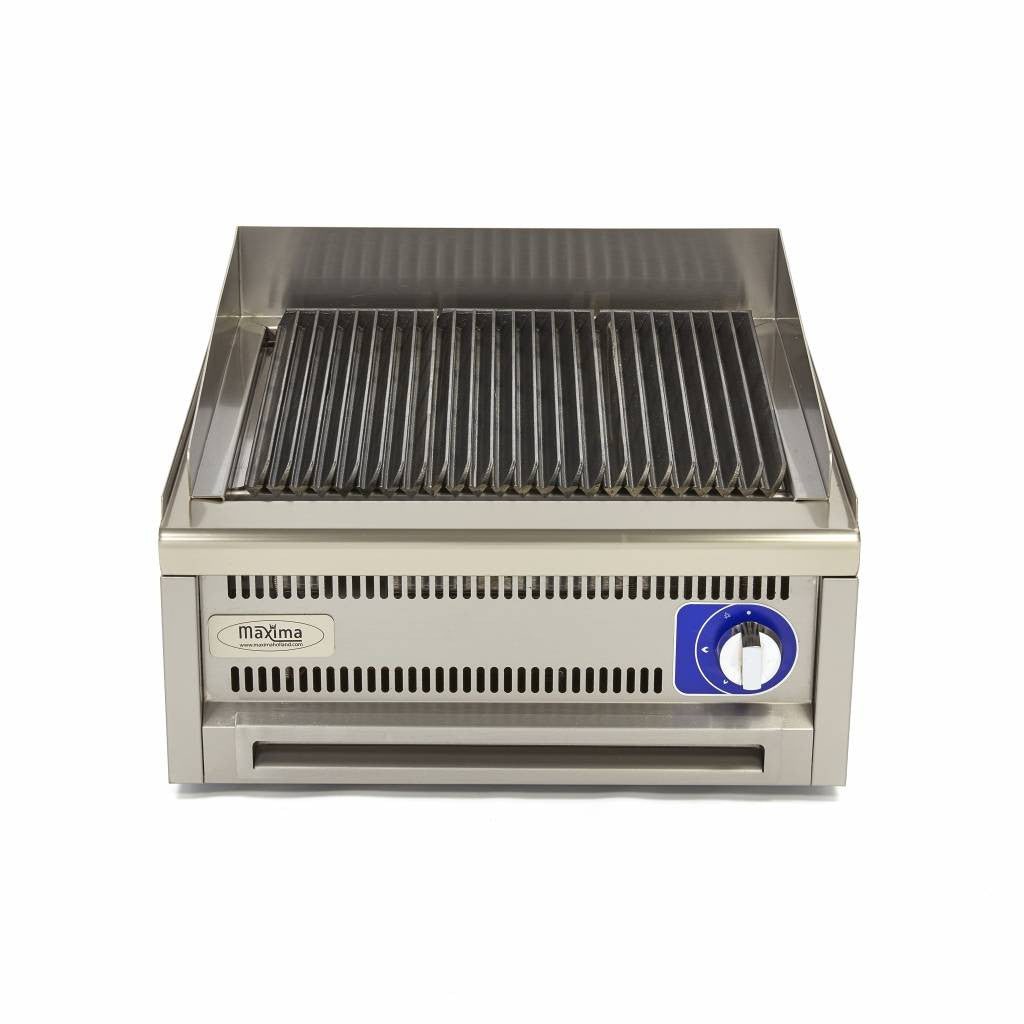 Grill professionnel - Double unité - 60 cm de profondeur - Gaz 9.0 kW Maxima - vue 5 - Grill pierre de lave pro CHR - Cuistéo
