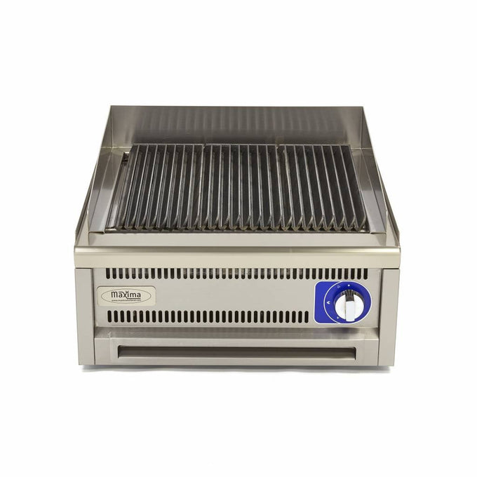 Grill professionnel - Double unité - 60 cm de profondeur - Gaz 9.0 kW Maxima - vue 5 - Grill pierre de lave pro CHR - Cuistéo