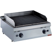 Grill fonte à pierre de lave gaz - 2modules - Diamond