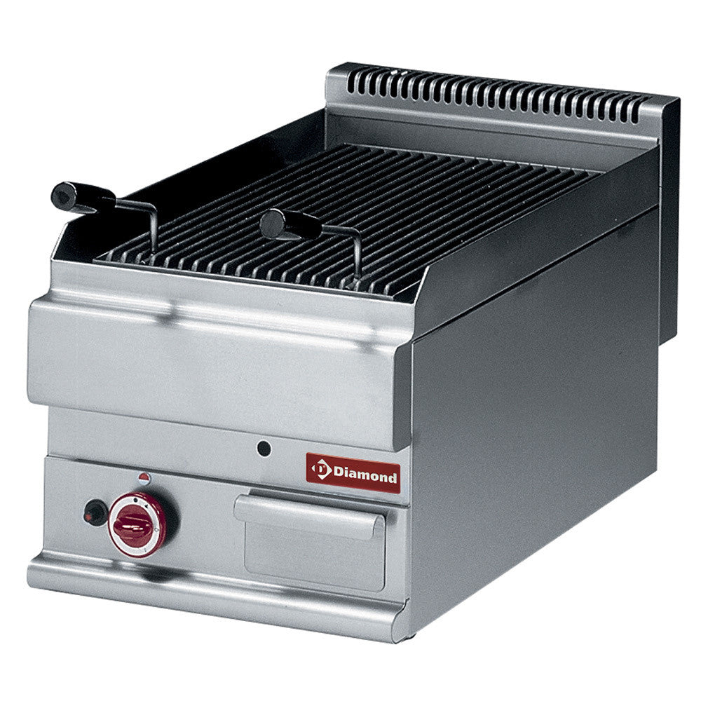 Grill pierre de lave gaz grille en fonte - Diamond