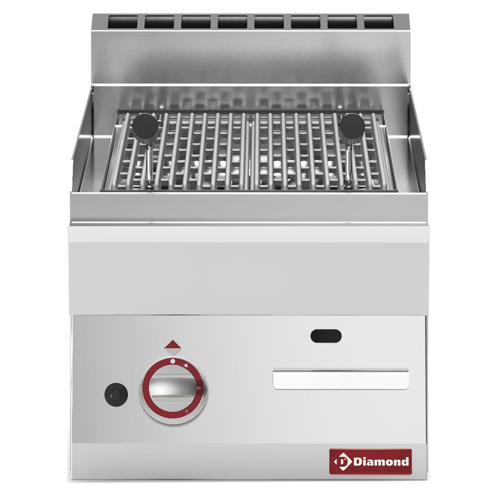 Grill pierre de lave gaz grille de cuisson fonte - Diamond