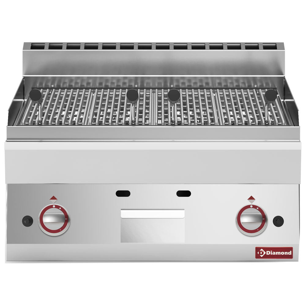 Grill pierre de lave gaz -grille de cuisson en fonte - Diamond