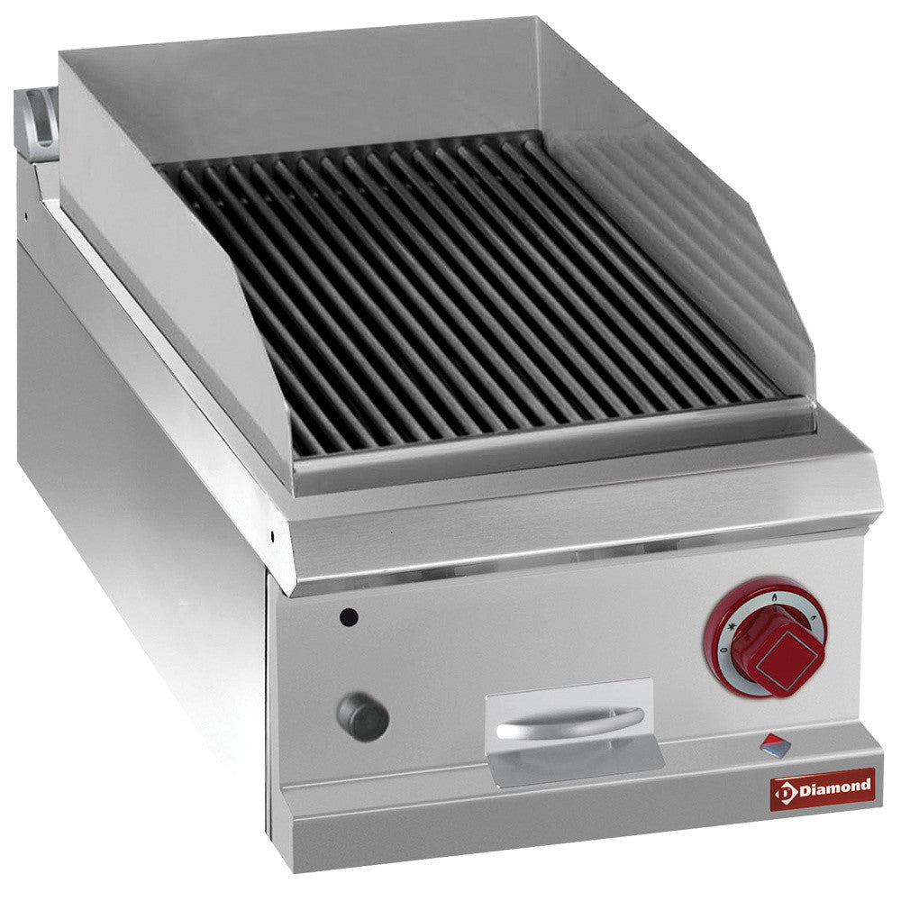 Grill pierre de lave en fonte -module 1/2 - Diamond