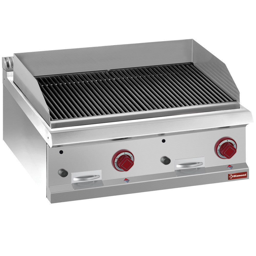 Grill pierre de lave en fonte -module1/1 - Diamond