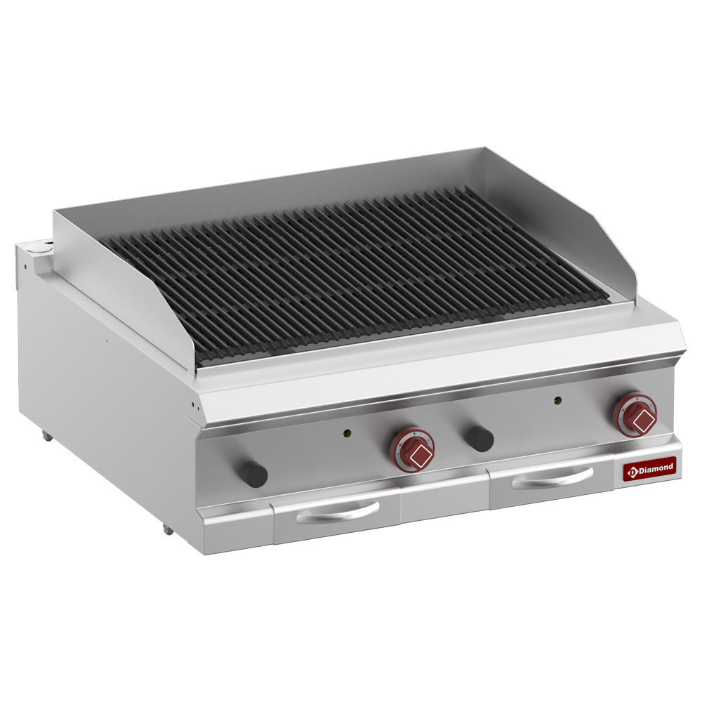 Grill pierre de lave -module1/1- dble face - Diamond