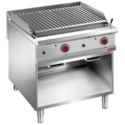 Grill pierre de lave 2 faces inox- armoire GN2/1 - Diamond
