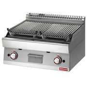 Grill pierre de lave 1 / 1 module grille en fonte - Diamond