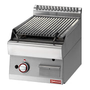 Grill pierre de lave 1 / 2 module grille en fonte - Diamond