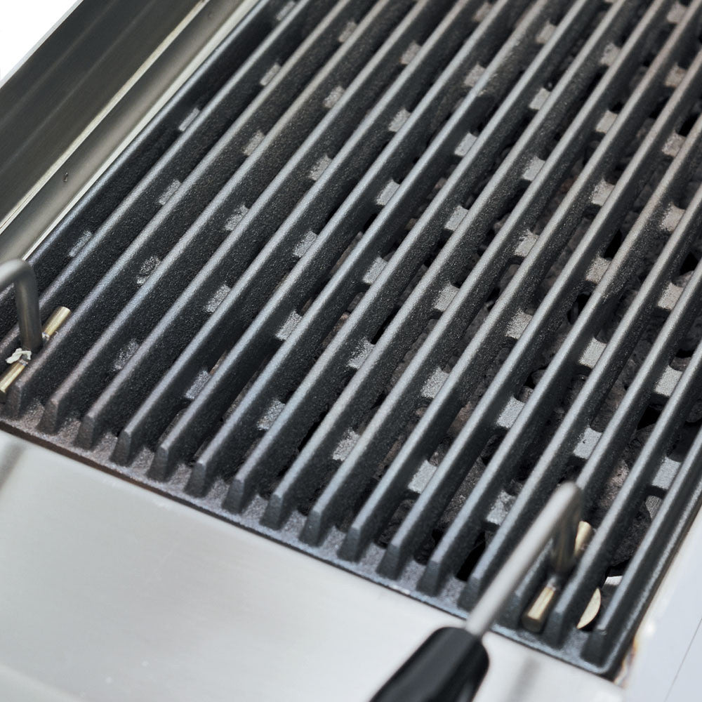 Grill gaz pierre de lave - grille fonte - Diamond