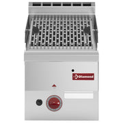 Grill pierre de lave gaz grille cuisson fonte - Diamond