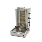 Broche à kebab - 3 brûleurs - 40 kg de viande - Gaz L. 570 mm 40 L 9.96 kW Maxima - Doner kebab professionnel CHR - matériel cuisine pro - Cuistéo