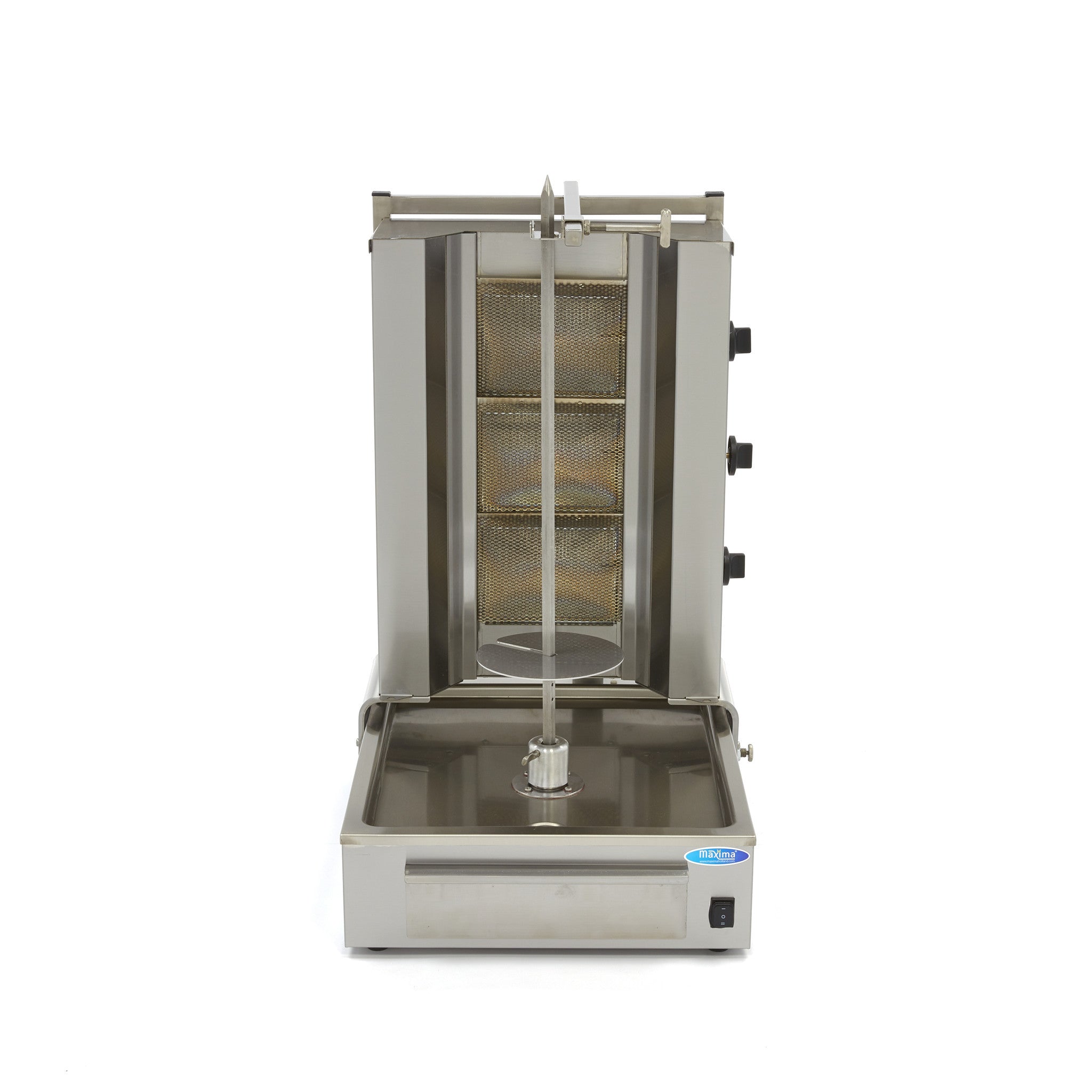 Broche à kebab - 3 brûleurs - 40 kg de viande - Gaz L. 570 mm 40 L 9.96 kW Maxima - vue 3 - Doner kebab pro CHR - Cuistéo