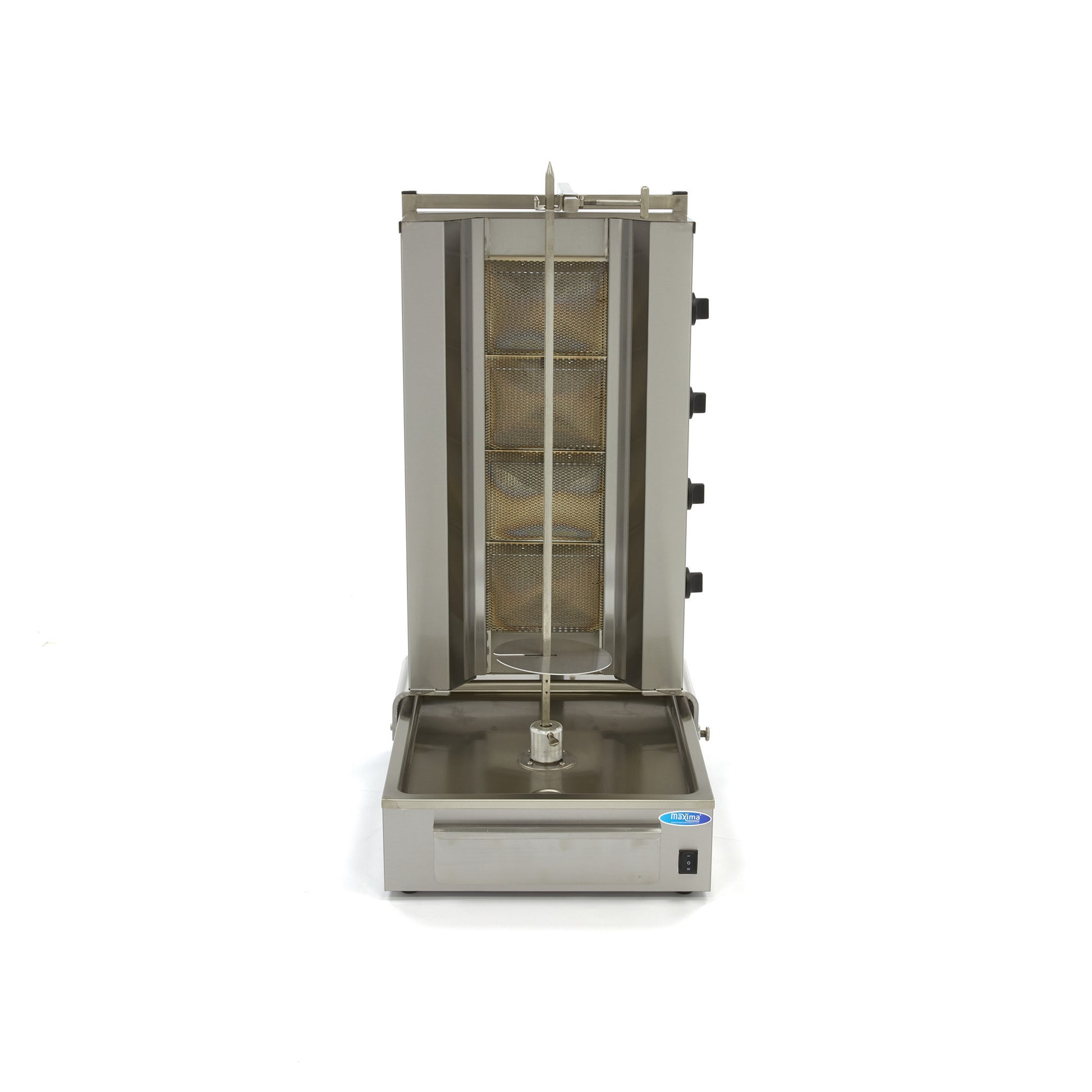 Broche à kebab - 4 brûleurs - 70kg de viande - Gaz L. 730 mm 70 L 13.28 kW Maxima - vue 3 - Doner kebab pro CHR - Cuistéo