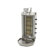 Broche à kebab - 4 brûleurs - 50 kg de viande - Gaz L. 770 mm 50 L 13.28 kW Maxima - Doner kebab professionnel CHR - matériel cuisine pro - Cuistéo