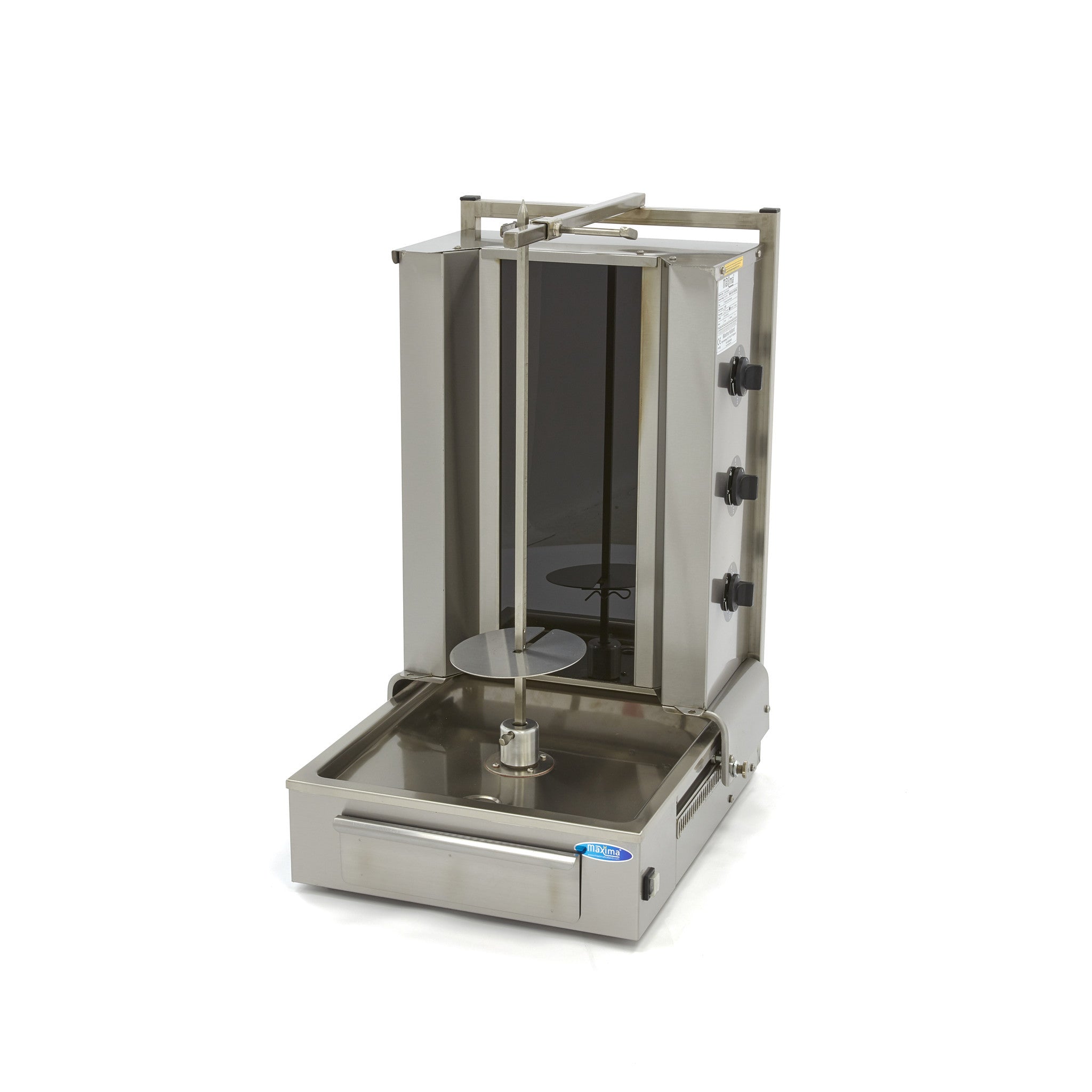 Machine à kebab - 3 brûleurs - 40kg de viande - Électrique L. 57 mm 40 L 4500 W Maxima - Doner kebab professionnel CHR - matériel cuisine pro - Cuistéo
