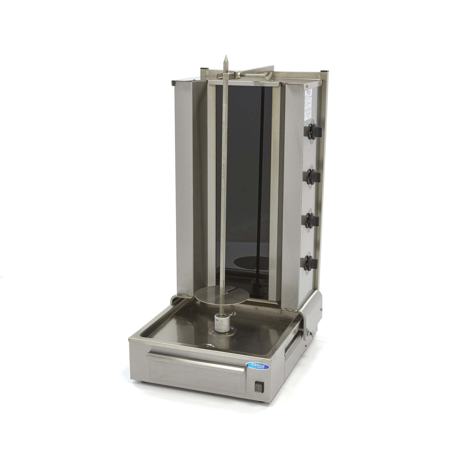 Machine à kebab - 4 brûleurs - 70 kg de viande - Électrique L. 73 mm 70 L 6000 W Maxima - Doner kebab professionnel CHR - matériel cuisine pro - Cuistéo