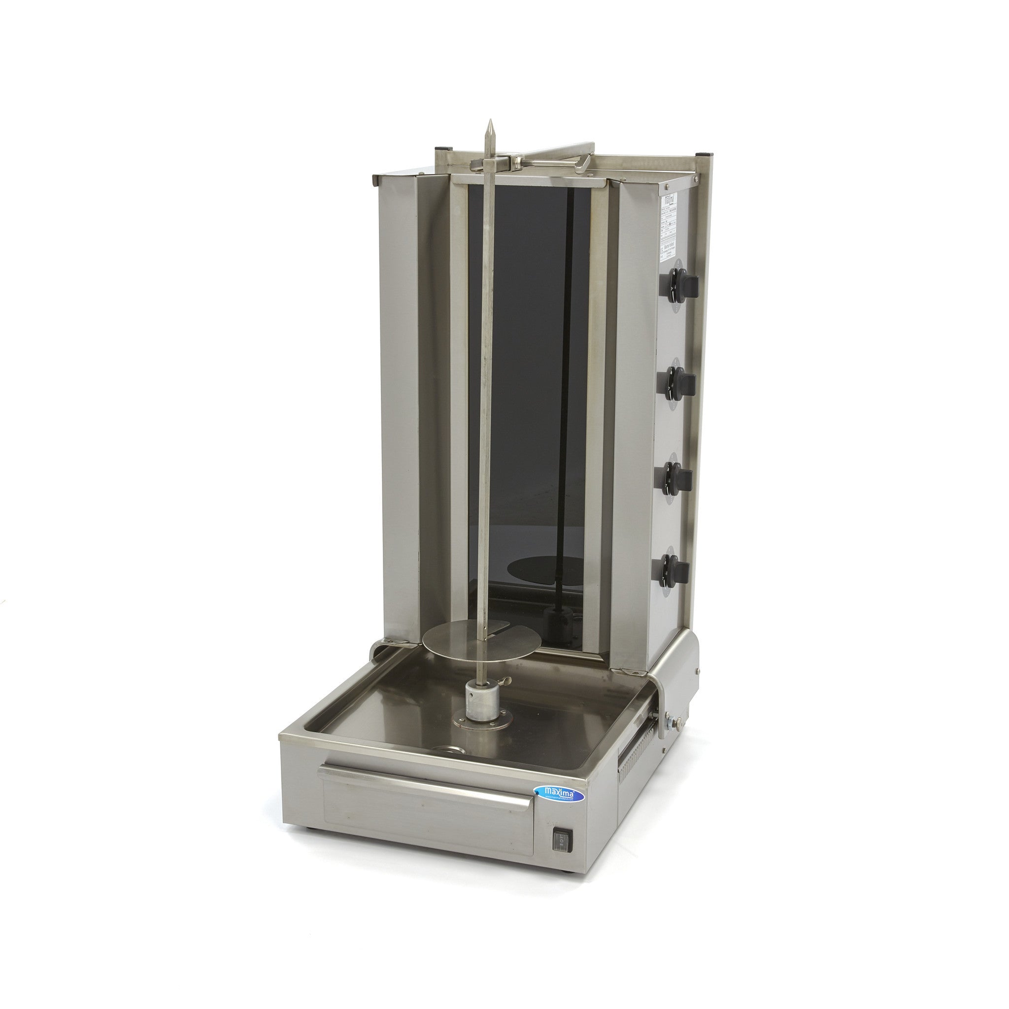 Machine à kebab - 4 brûleurs - 70 kg de viande - Électrique L. 73 mm 70 L 6000 W Maxima - Doner kebab professionnel CHR - matériel cuisine pro - Cuistéo