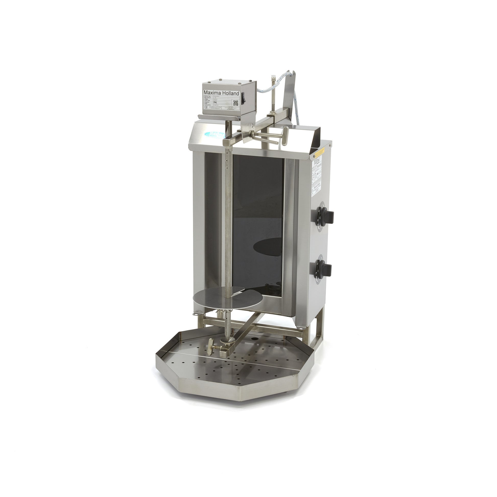 Machine à kebab - 2 brûleurs - 20 kg de viande - Électrique L. 43.8 mm 20 L 3000 W Maxima - Doner kebab professionnel CHR - matériel cuisine pro - Cuistéo