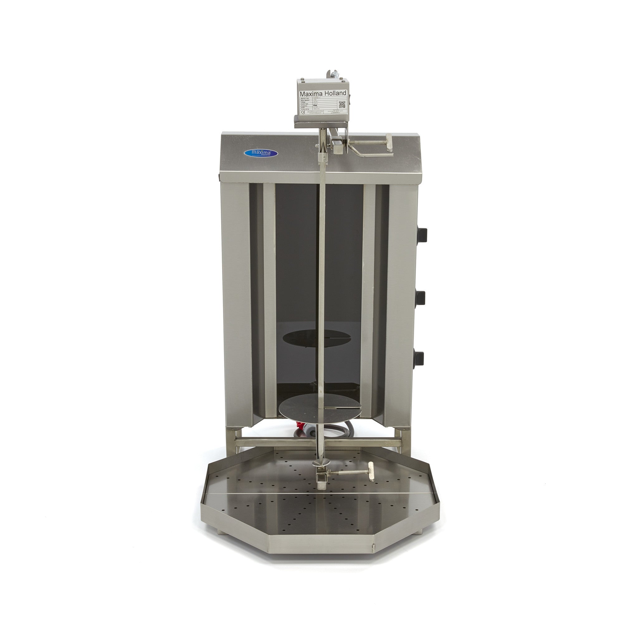 Machine à kebab - 3 brûleurs - 30kg de viande - Électrique L. 60.8 mm 30 L 4500 W Maxima - vue 5 - Doner kebab pro CHR - Cuistéo
