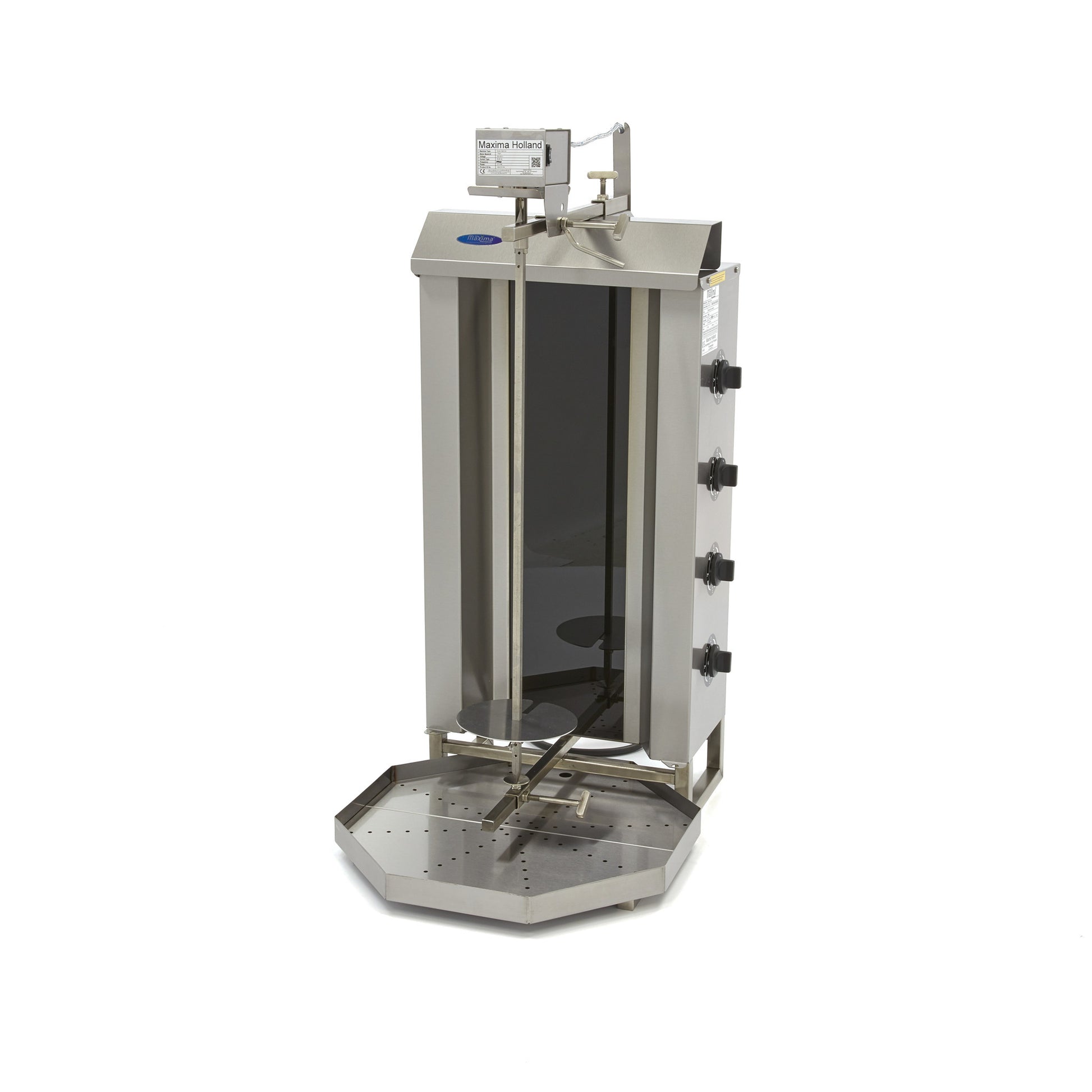 Machine à kebab - 4 brûleurs - 50 kg de viande - Électrique L. 77 mm 50 L 6000 W Maxima - Doner kebab professionnel CHR - matériel cuisine pro - Cuistéo