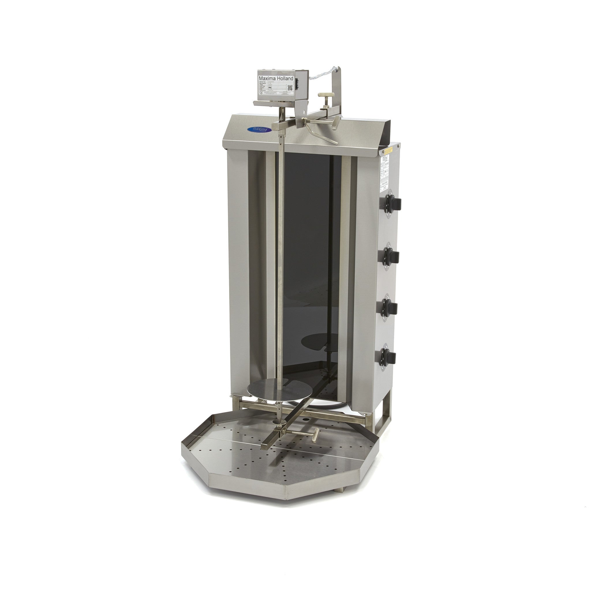 Machine à kebab - 4 brûleurs - 50 kg de viande - Électrique L. 77 mm 50 L 6000 W Maxima - Doner kebab professionnel CHR - matériel cuisine pro - Cuistéo