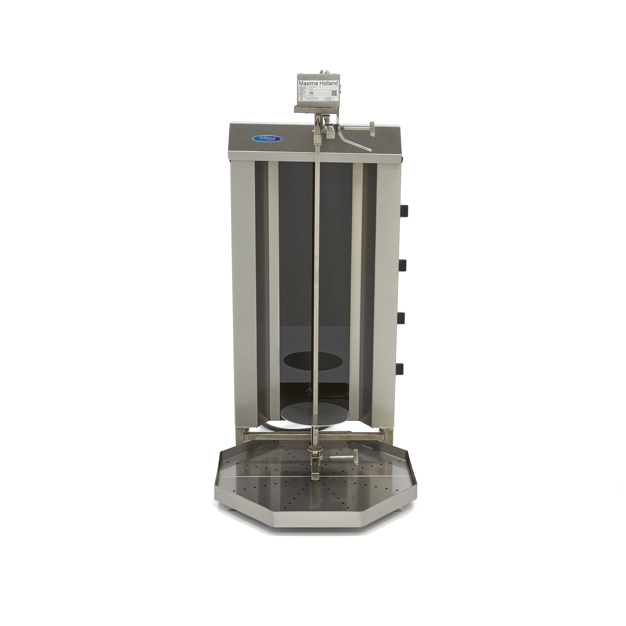 Machine à kebab - 4 brûleurs - 50 kg de viande - Électrique L. 77 mm 50 L 6000 W Maxima - vue 5 - Doner kebab pro CHR - Cuistéo