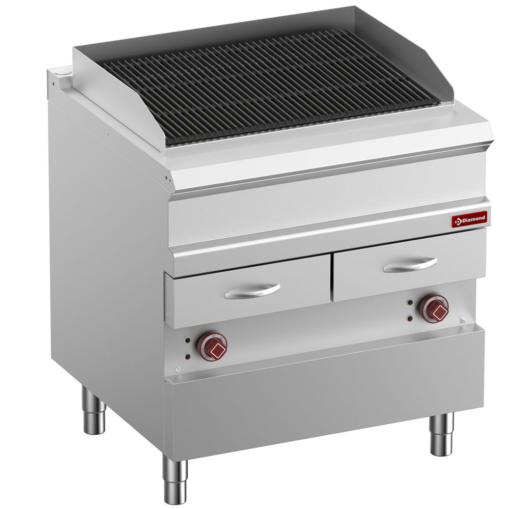 Grill vapeur électrique fonte -module 1/1 - Diamond
