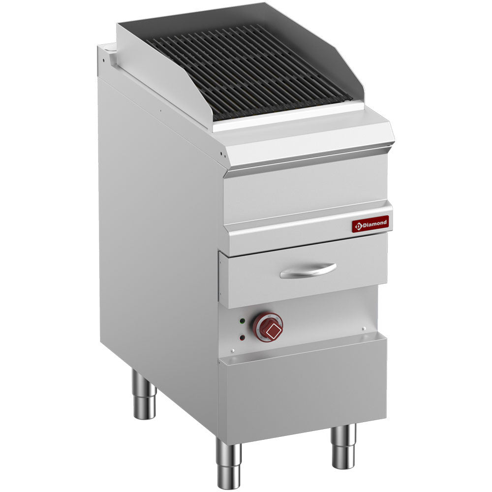 Grill vapeur électrique double face- fonte- module1/2 - Diamond