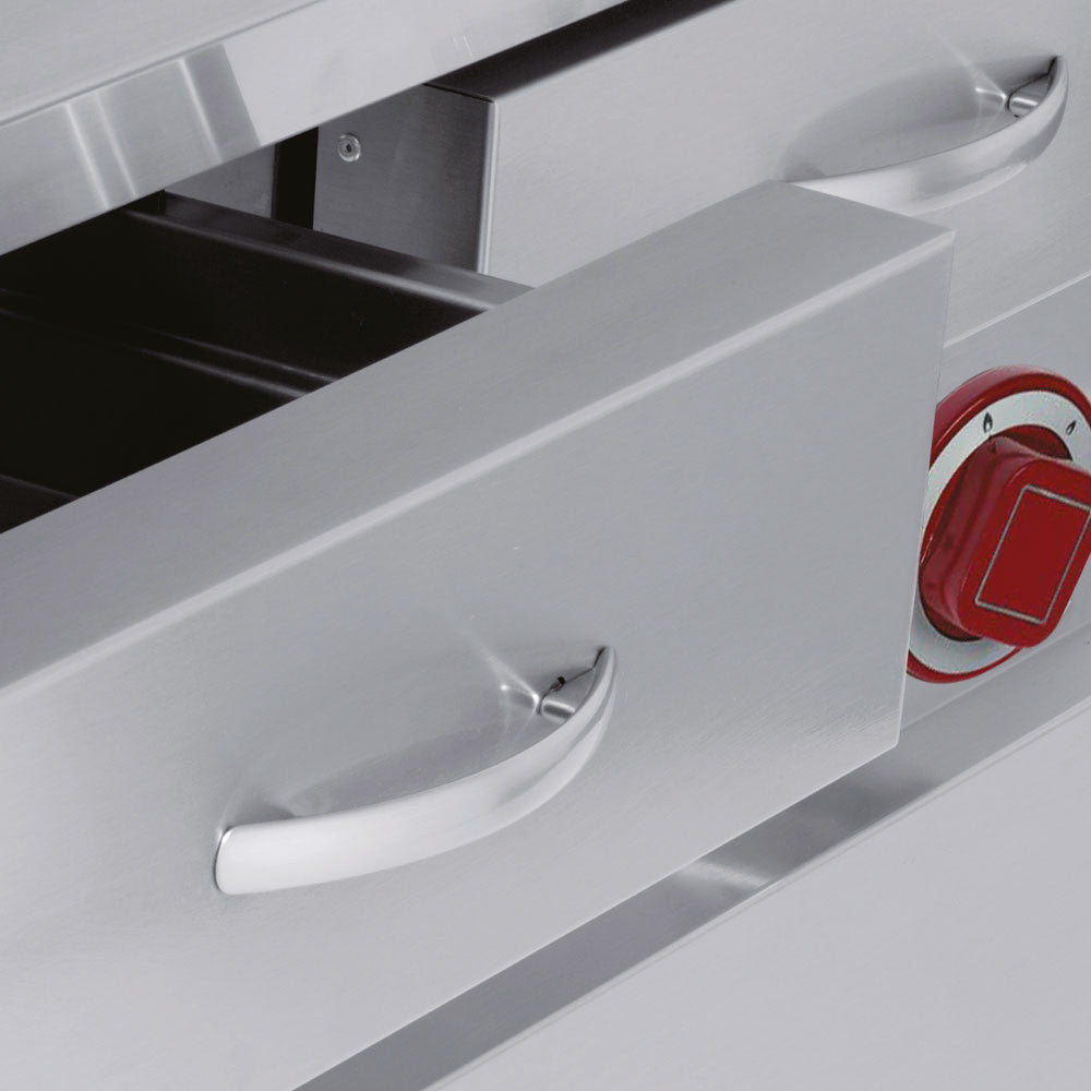 Grill vapeur électrique fonte -module 1/1 - Diamond