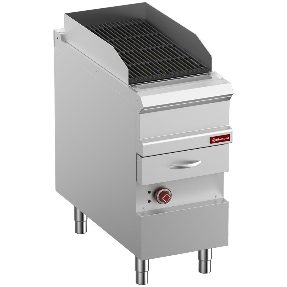 Grill vapeur électrique fonte - double face - Diamond