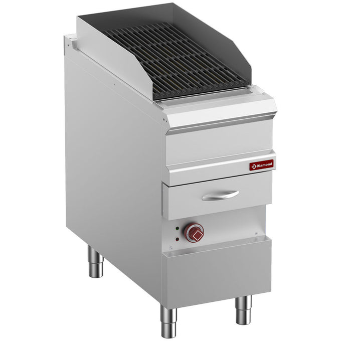 Grill vapeur électrique fonte - double face - Diamond