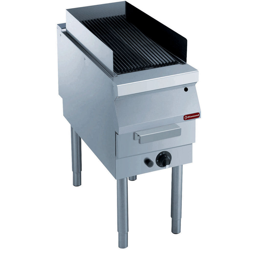 Grill vapeur avec grille fonte- piétement - Diamond