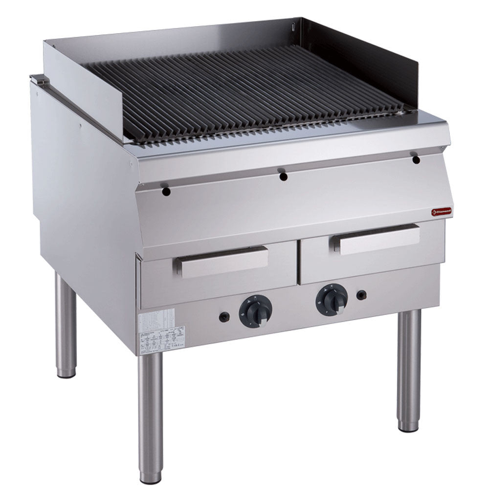 Grill vapeur grille fonte sur piétement - Diamond
