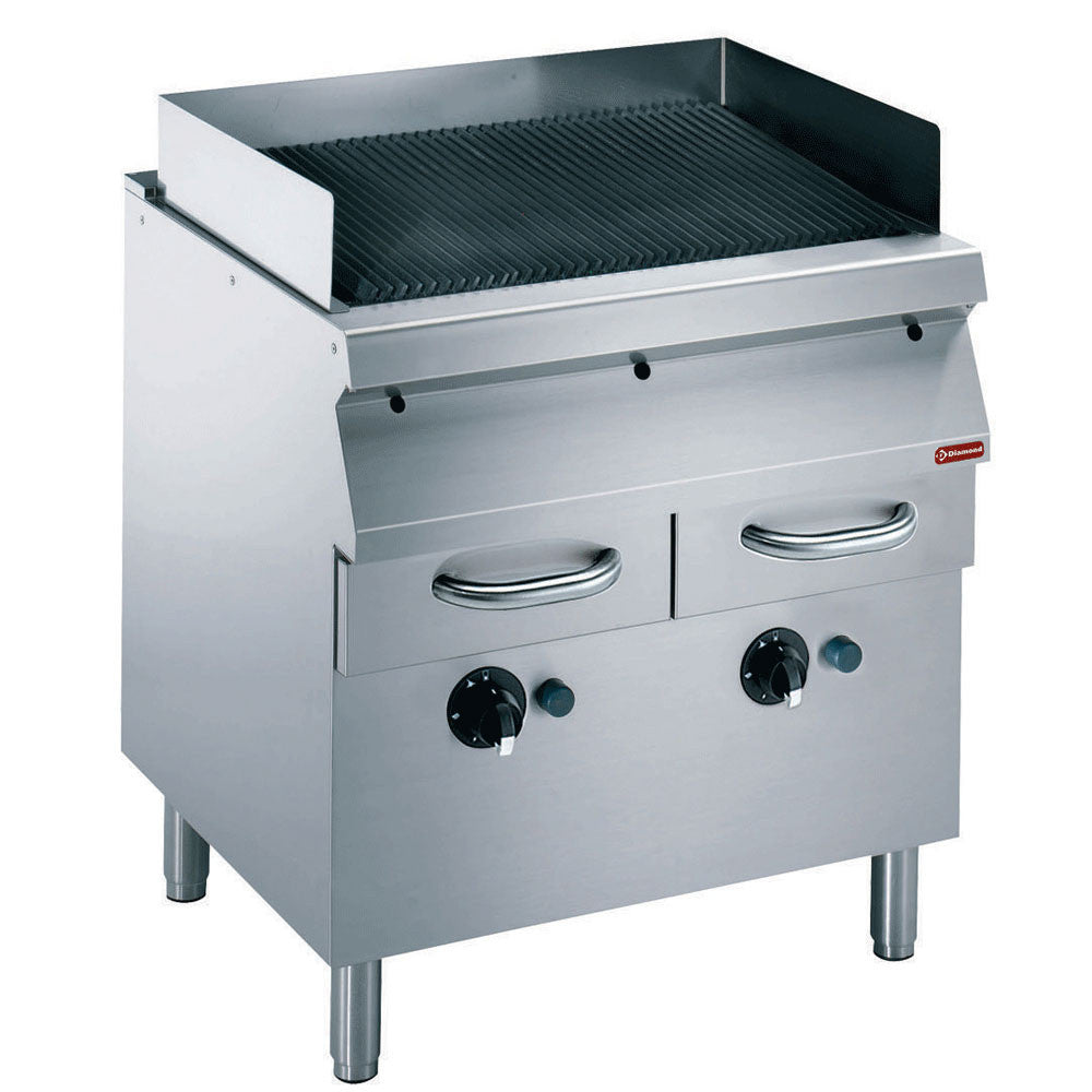 Grill vapeur base fonte sur piétement - Diamond