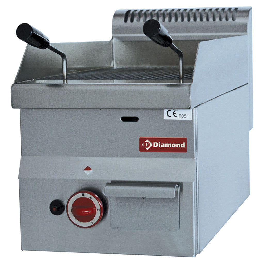 Grill pierre de lave gaz grille en fonte - Diamond
