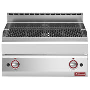 Grill-vapeur gaz à grille de cuisson fonte - Diamond