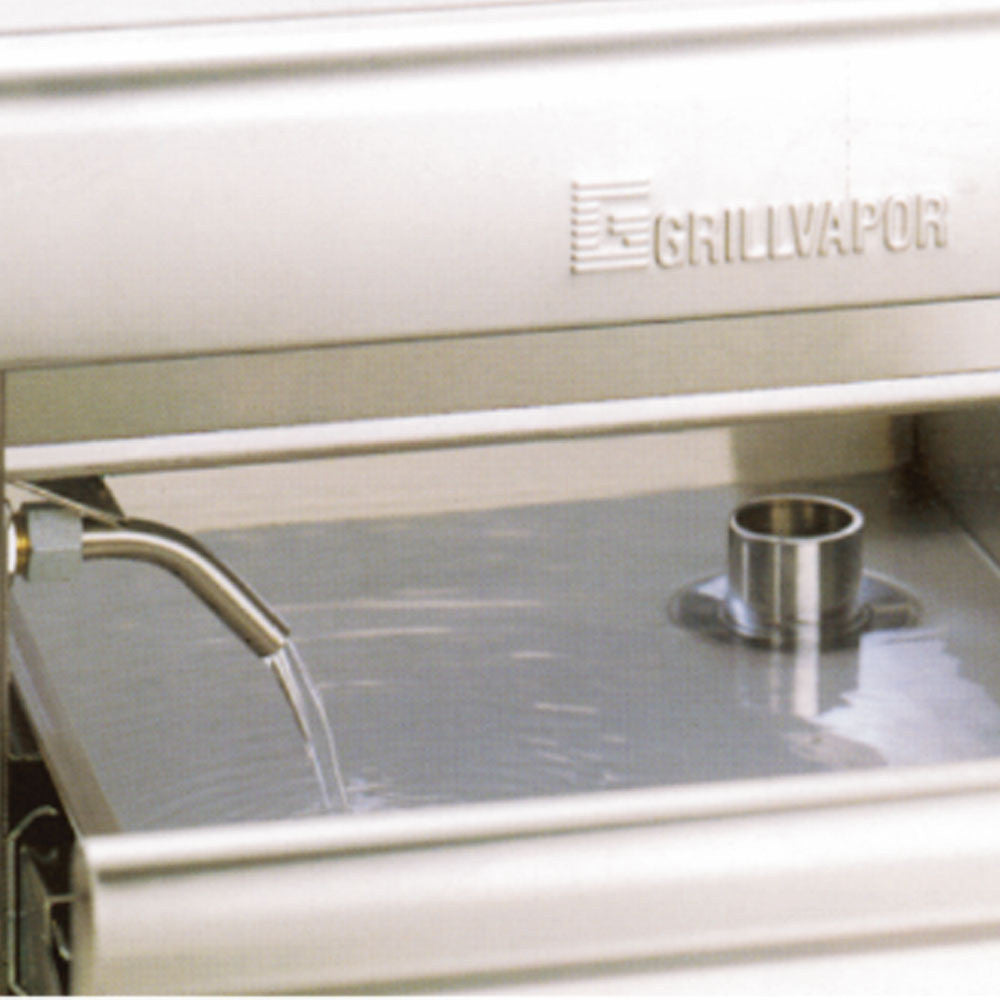 Grill vapeur à gaz à grille forme -O- sur meuble - Diamond