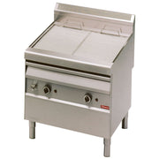 Grill -vapeur gaz avec grille en -o- sur meuble - Diamond