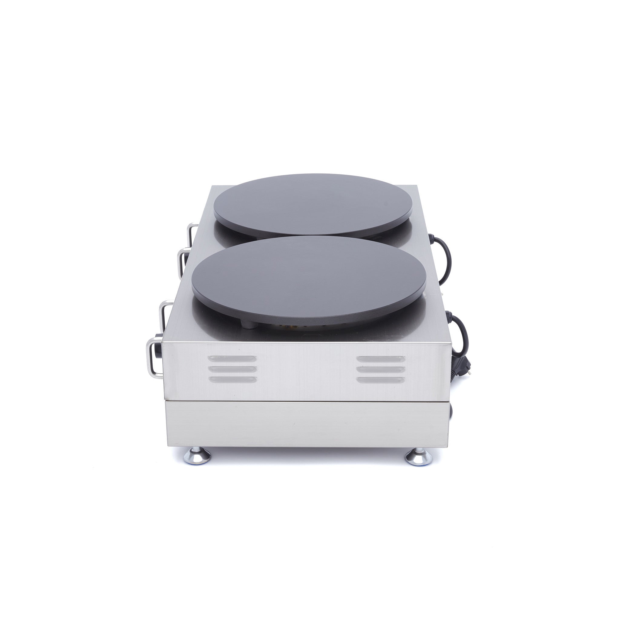 Crêpière double - 2x40cm - Fonte - Thermostat réglable 3000 W Maxima - vue 6 - Crêpière pro CHR - Cuistéo