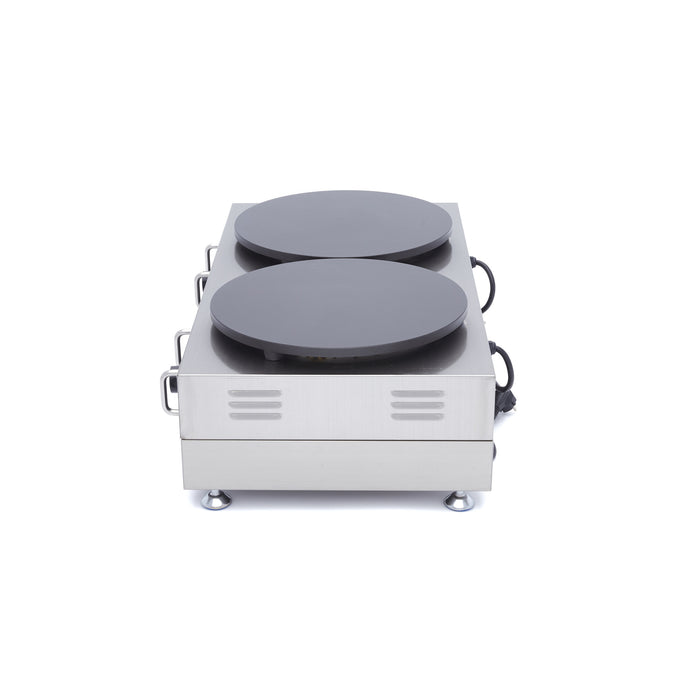 Crêpière double - 2x40cm - Fonte - Thermostat réglable 3000 W Maxima - vue 6 - Crêpière pro CHR - Cuistéo
