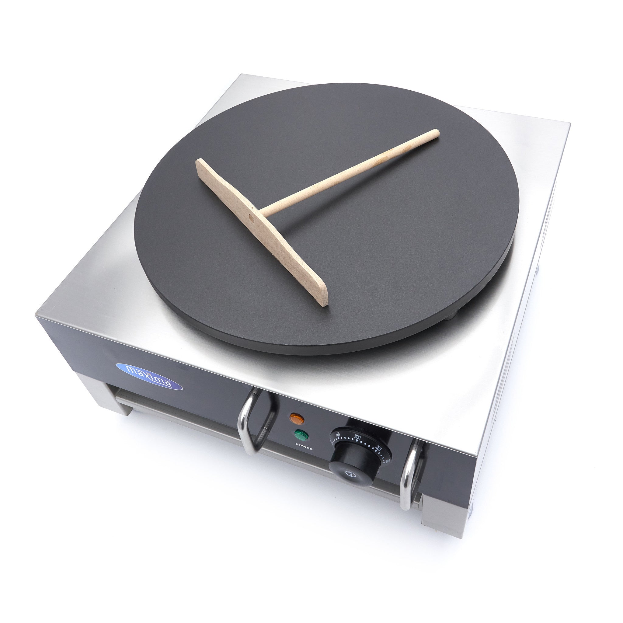 Crêpière professionnelle - 40cm - Fonte - Thermostat réglable 3000 W Maxima - vue 3 - Crêpière pro CHR - Cuistéo