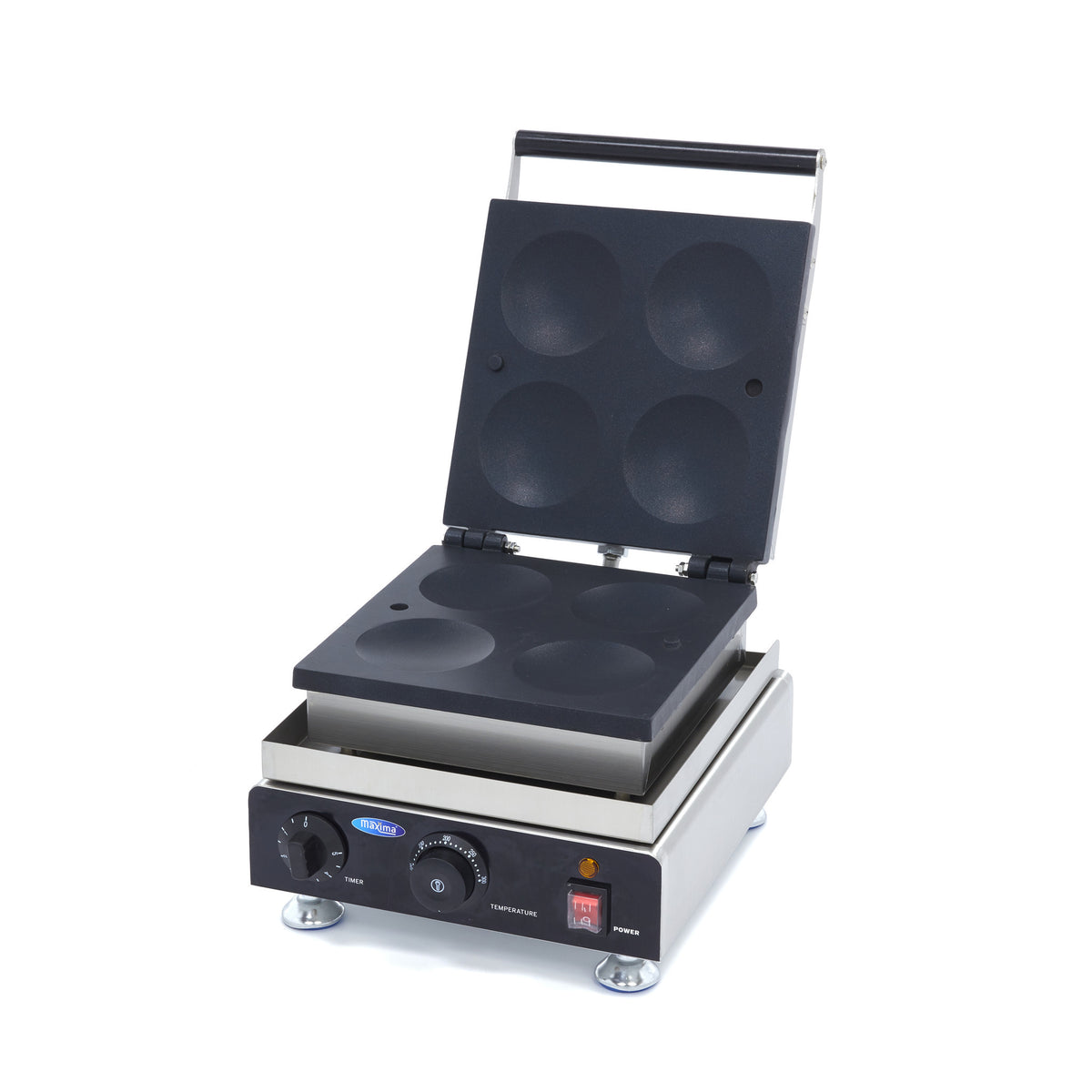 Machine à crepes - 4 pancakes - Ø10cm chacun 1750 W Maxima - Crêpière professionnel CHR - matériel cuisine pro - Cuistéo